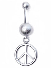 Load image into Gallery viewer, princess peace oversized belly ring
