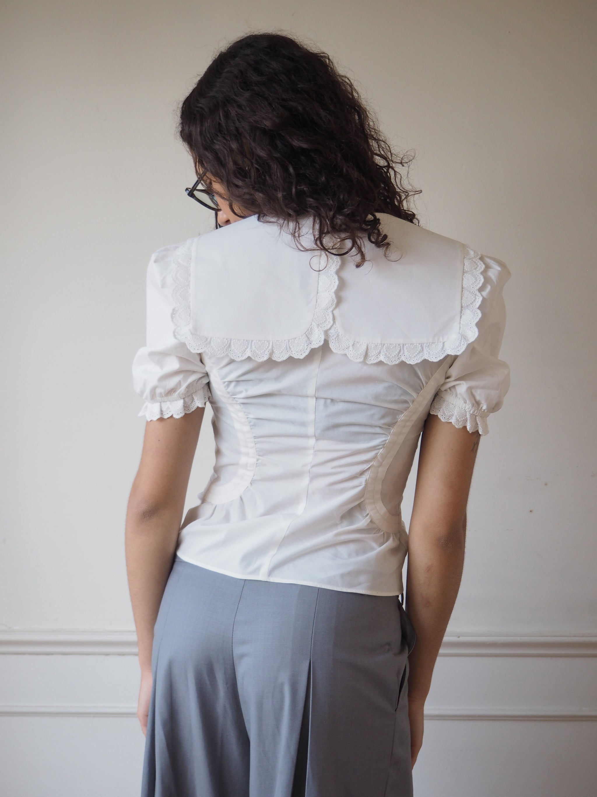 トップス LOHEN T-BLOUSE ZHUER Women's Plus Size Cotton Linen Shirts Lace V-Neck Tops